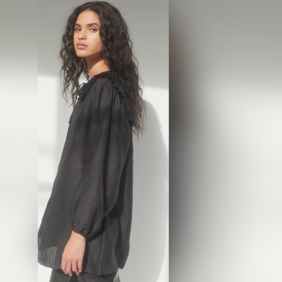 Aritzia Wilfred Splendour blouse size M new no tags - Picture 3 of 13